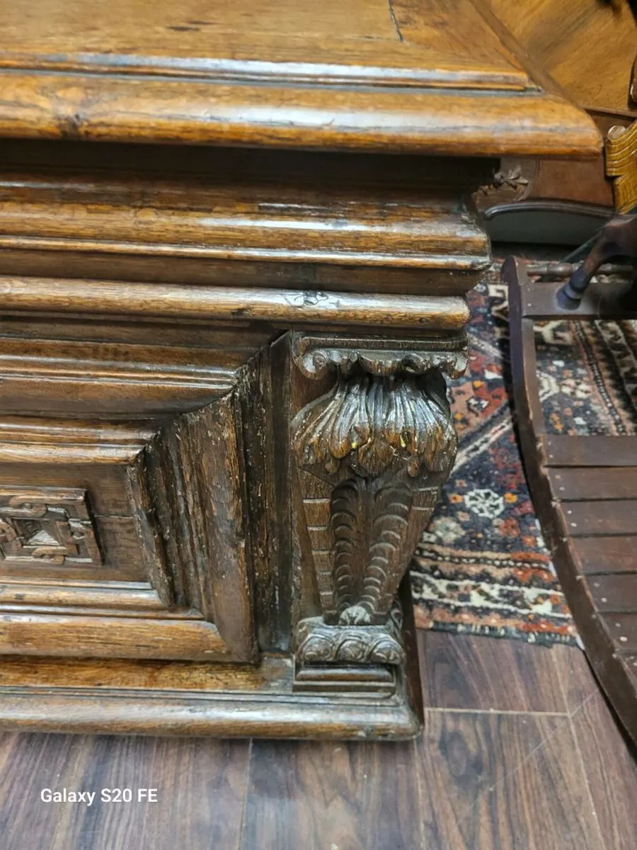 19th century Oak chest 145/60/70 cm - Image 2