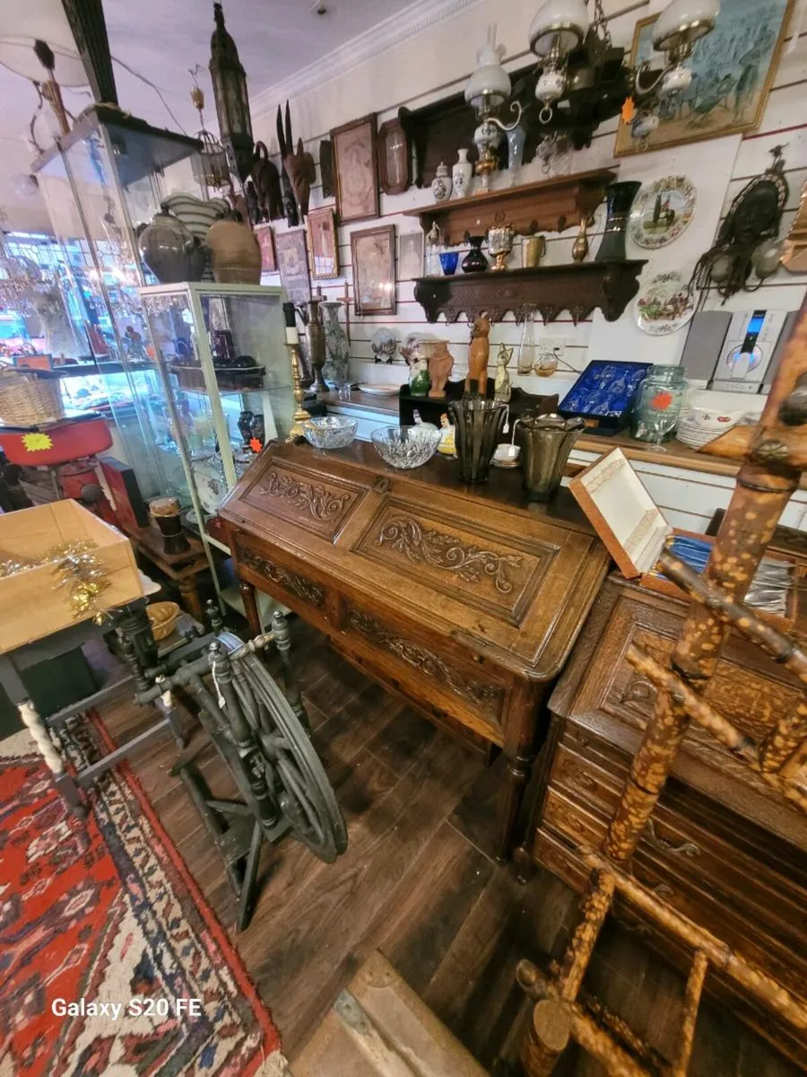 19th century Oak secretary 130/100/55 cm. - Image 3
