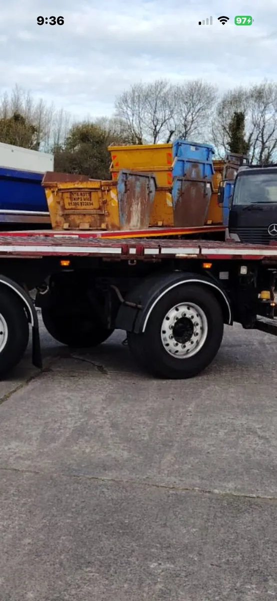 2015 SDC Flat Trailer Rear Steering axle Lift Axle - Image 4