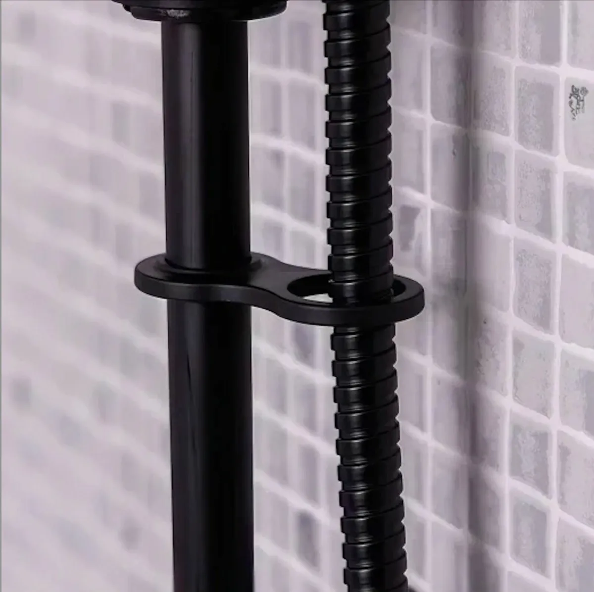 Slide Rail Shower Kit Matt Black - Image 3