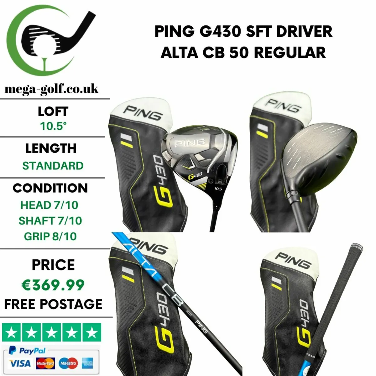 Ping G430 SFT Driver / 10.5° / Alta CB 50 Regular - Image 1