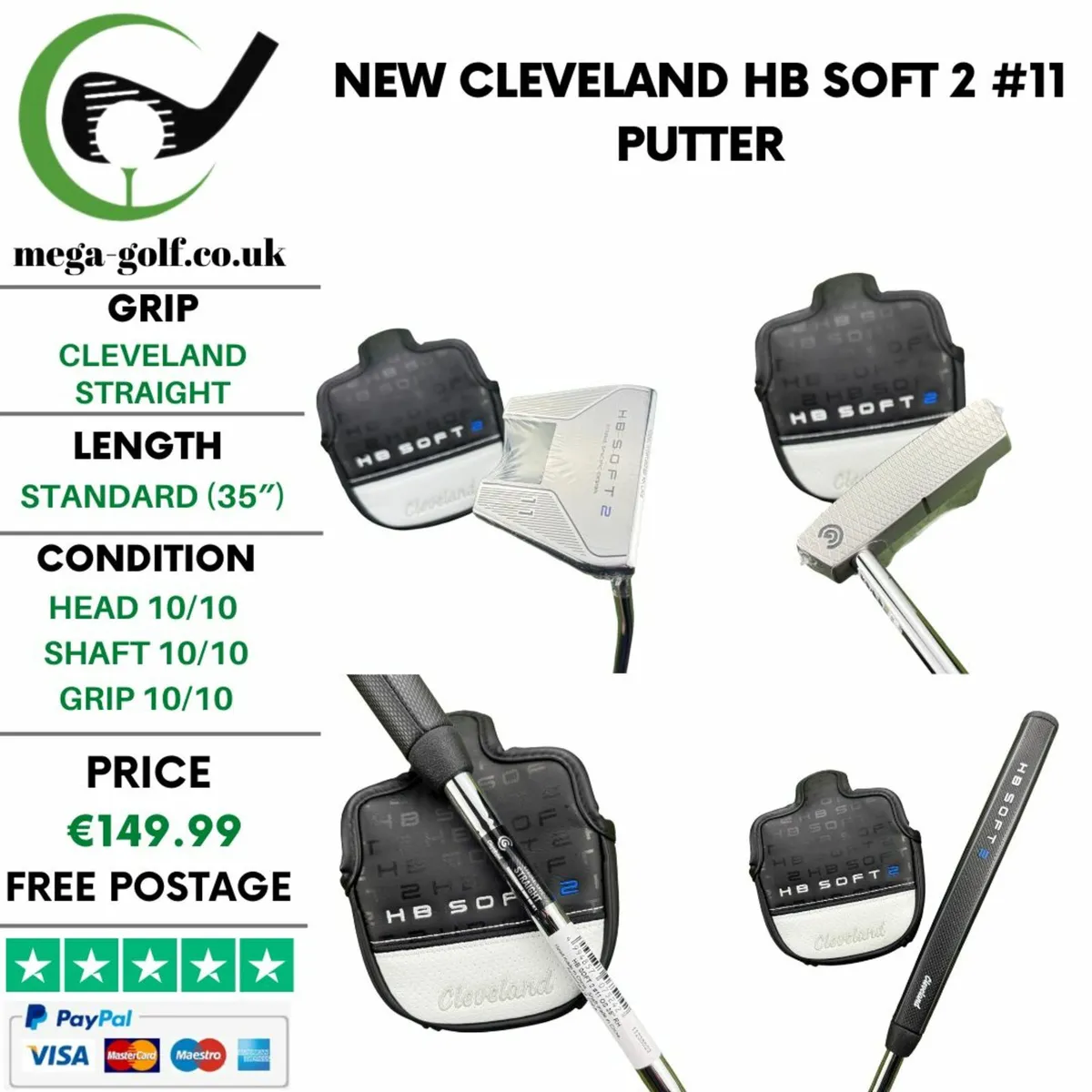 New Cleveland HB Soft 2 #11 Putter / 35″ - Image 1