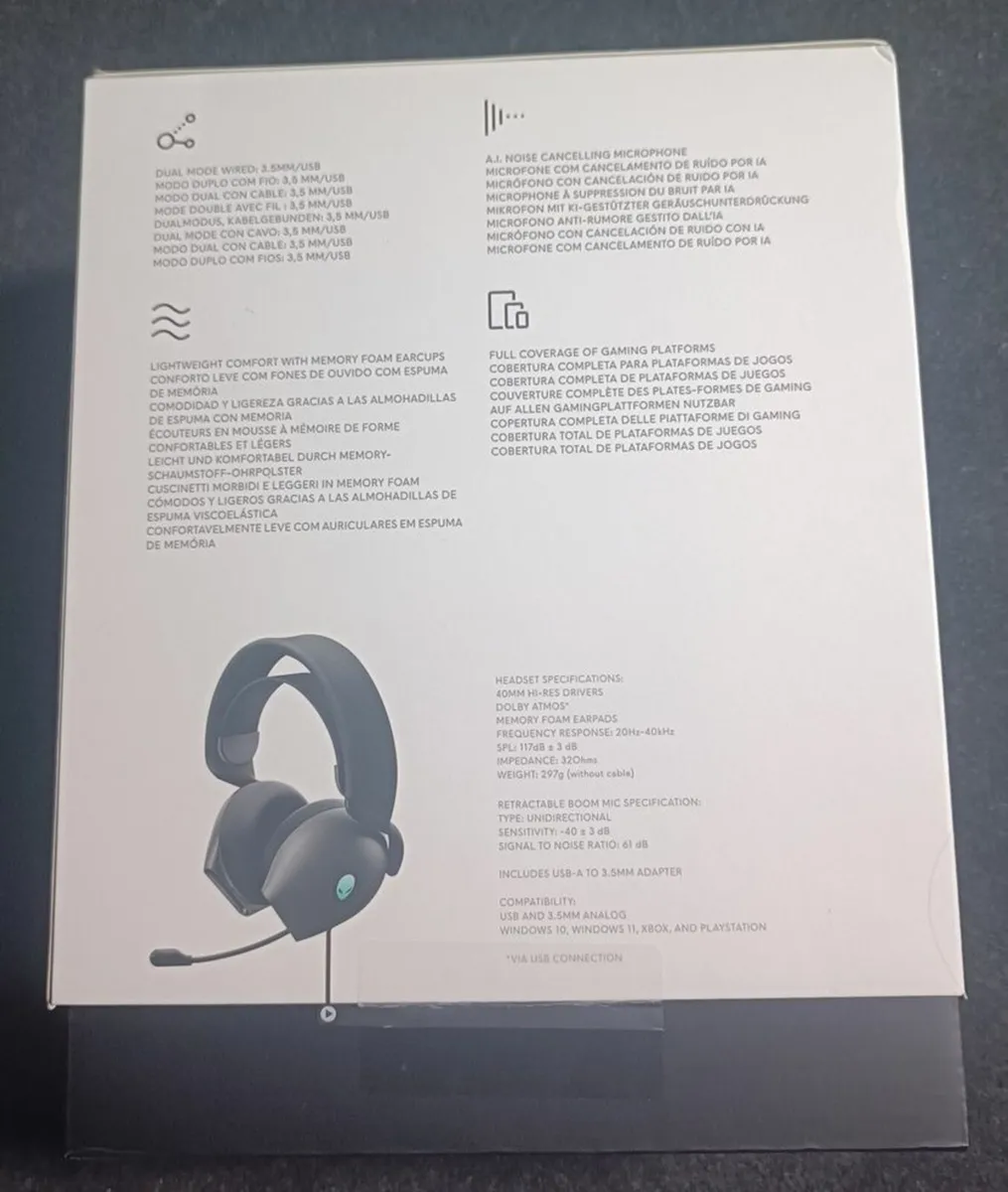 Alienware AW520H Wired Gaming Headset Dolby Atmos - Image 2