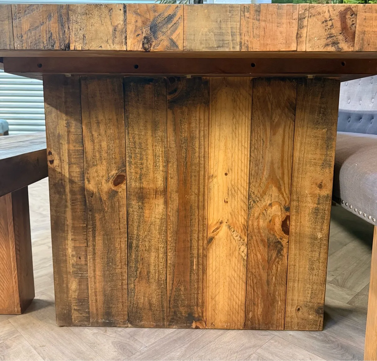 Solid wood kitchen table, sofa bench & bench - Image 3