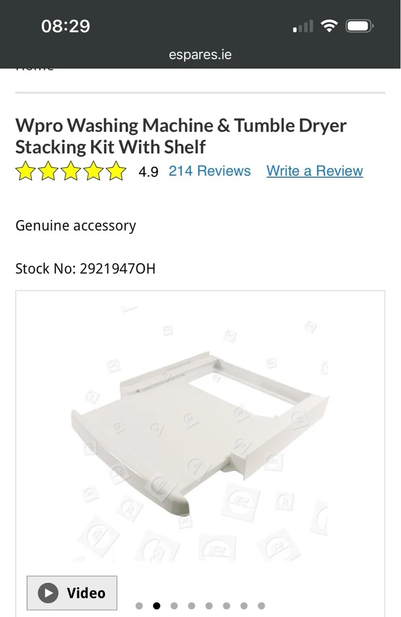 Washing machine and dryer stacking kit - Image 2