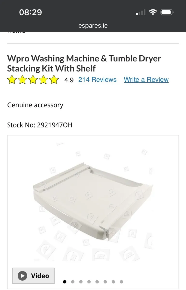Washing machine and dryer stacking kit - Image 3