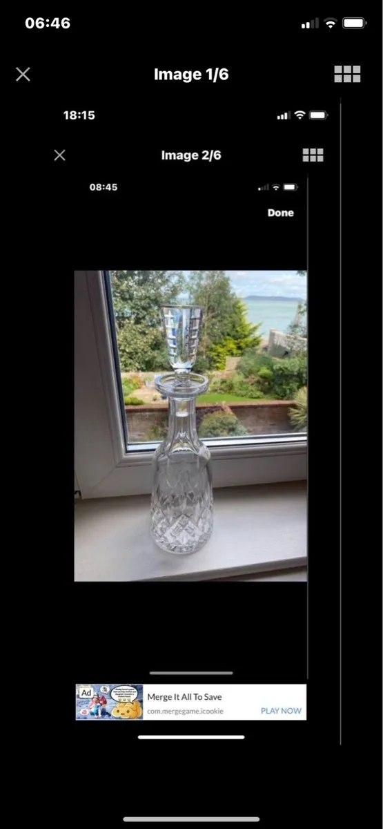 Vintage Waterford Crystal Lismore Decanter - Image 1