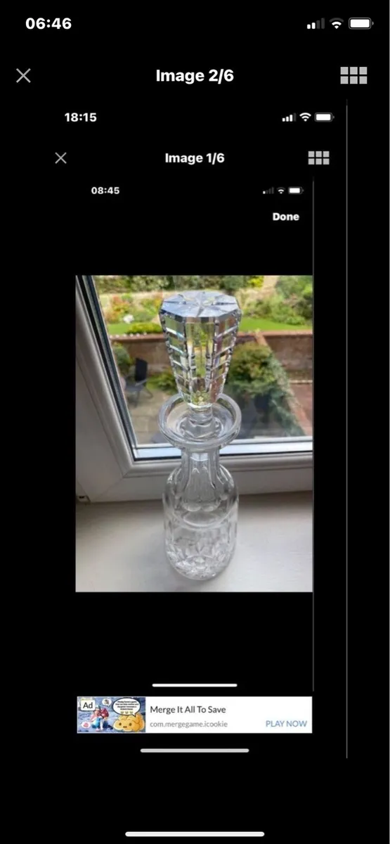 Vintage Waterford Crystal Lismore Decanter - Image 2