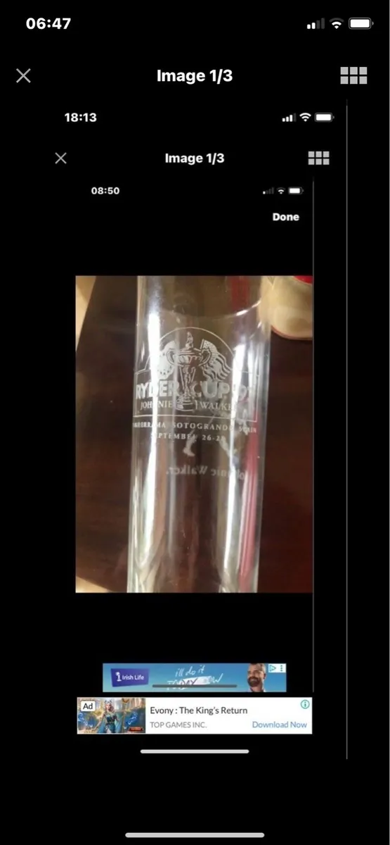 Ryder Cup 1996 Glass - Image 1
