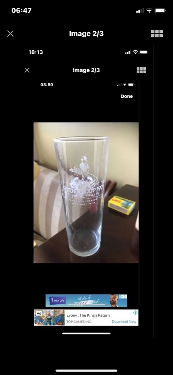 Ryder Cup 1996 Glass - Image 2