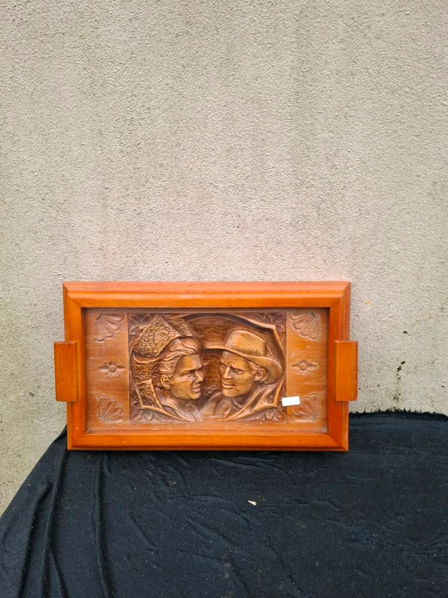 Wood tea tray postage possible