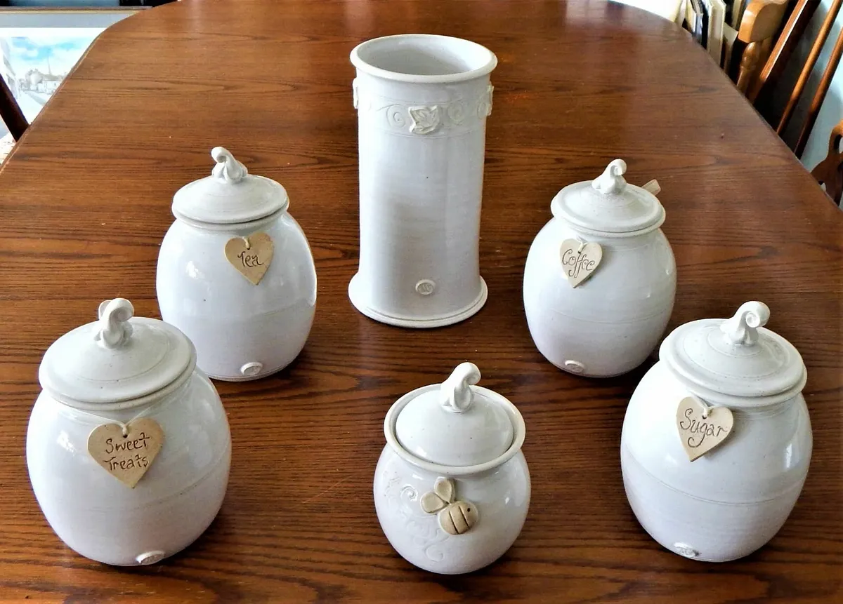 Collection of Handmade Ballyelland Pottery Pieces - Image 1