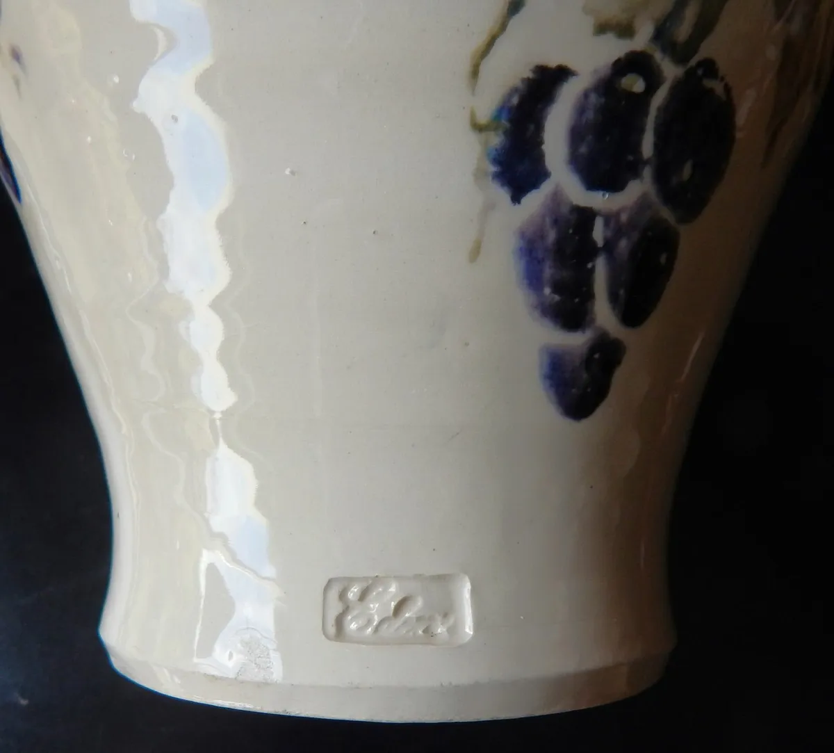 Stamped Studio Pottery Vase - Image 4