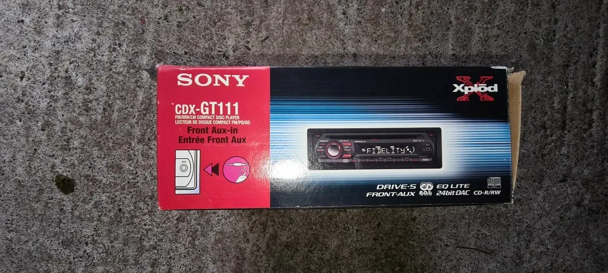 Sony CDX-GT111 CD Car Stereo – Classic Sony Head - Image 1