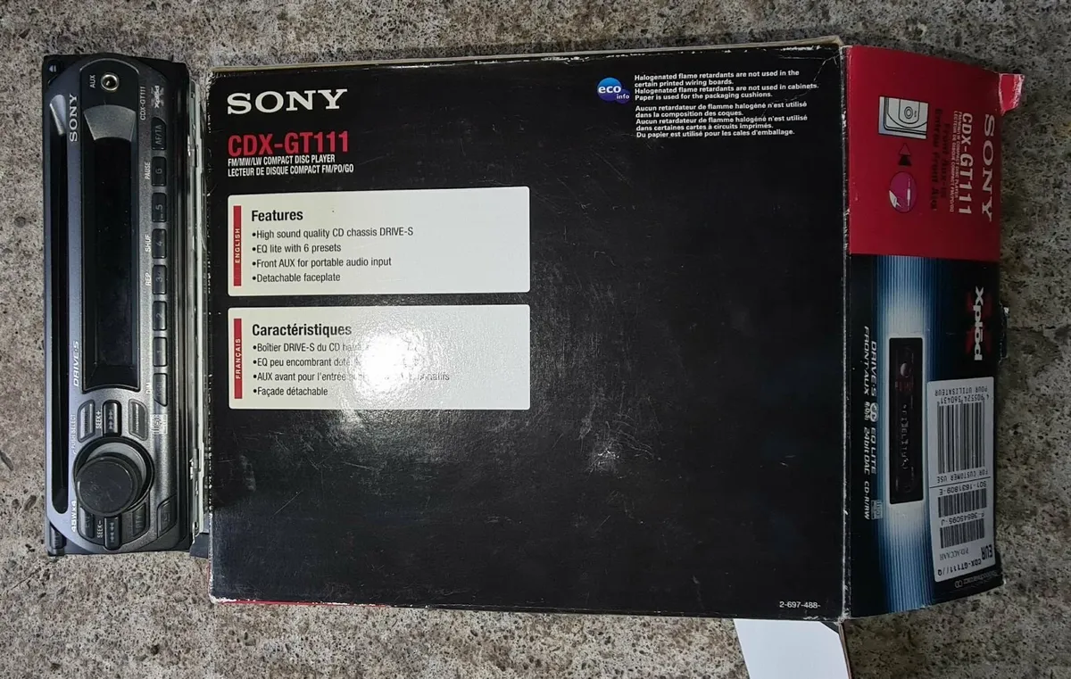 Sony CDX-GT111 CD Car Stereo – Classic Sony Head - Image 2