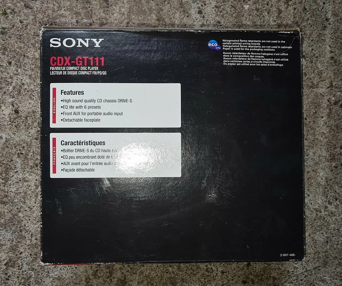 Sony CDX-GT111 CD Car Stereo – Classic Sony Head - Image 3