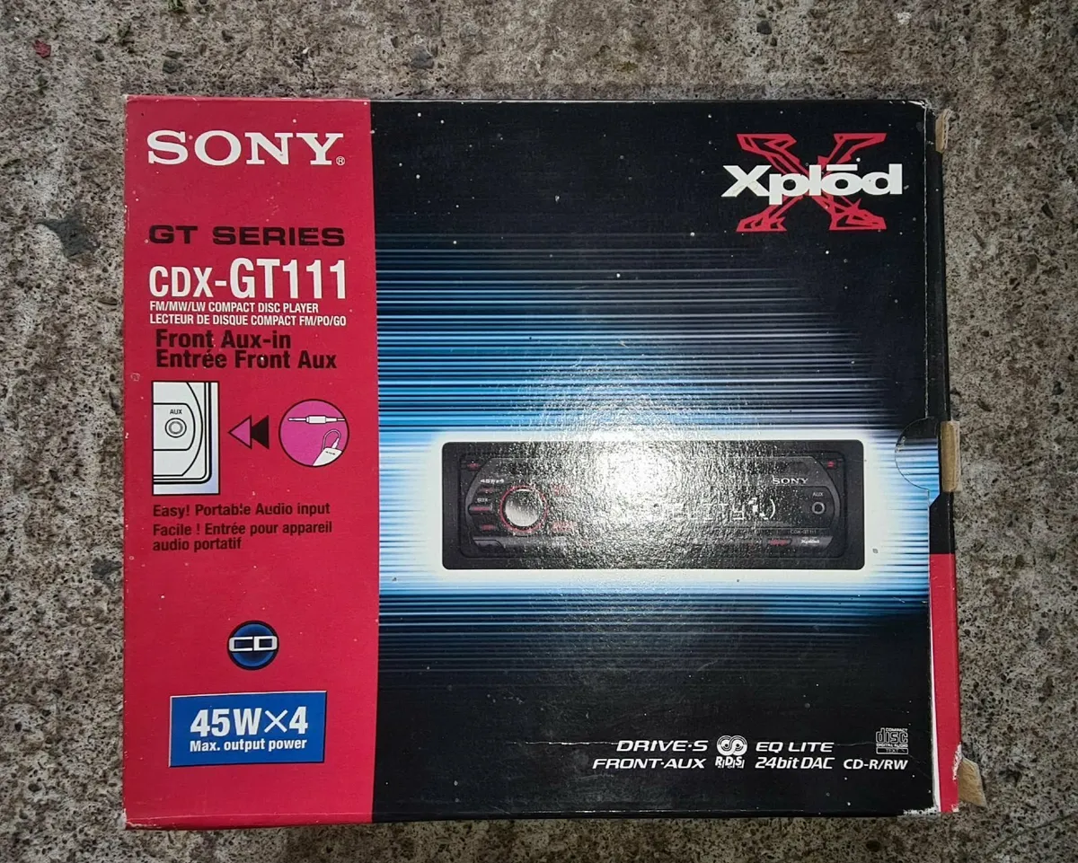Sony CDX-GT111 CD Car Stereo – Classic Sony Head - Image 4