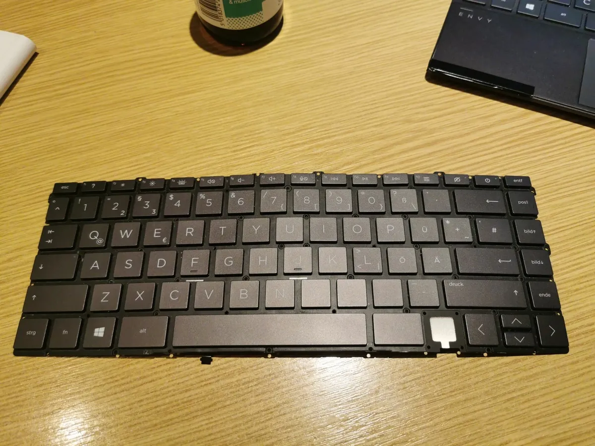 German keyboard Deutsch Tastatur HP Envy x360 13-a - Image 1