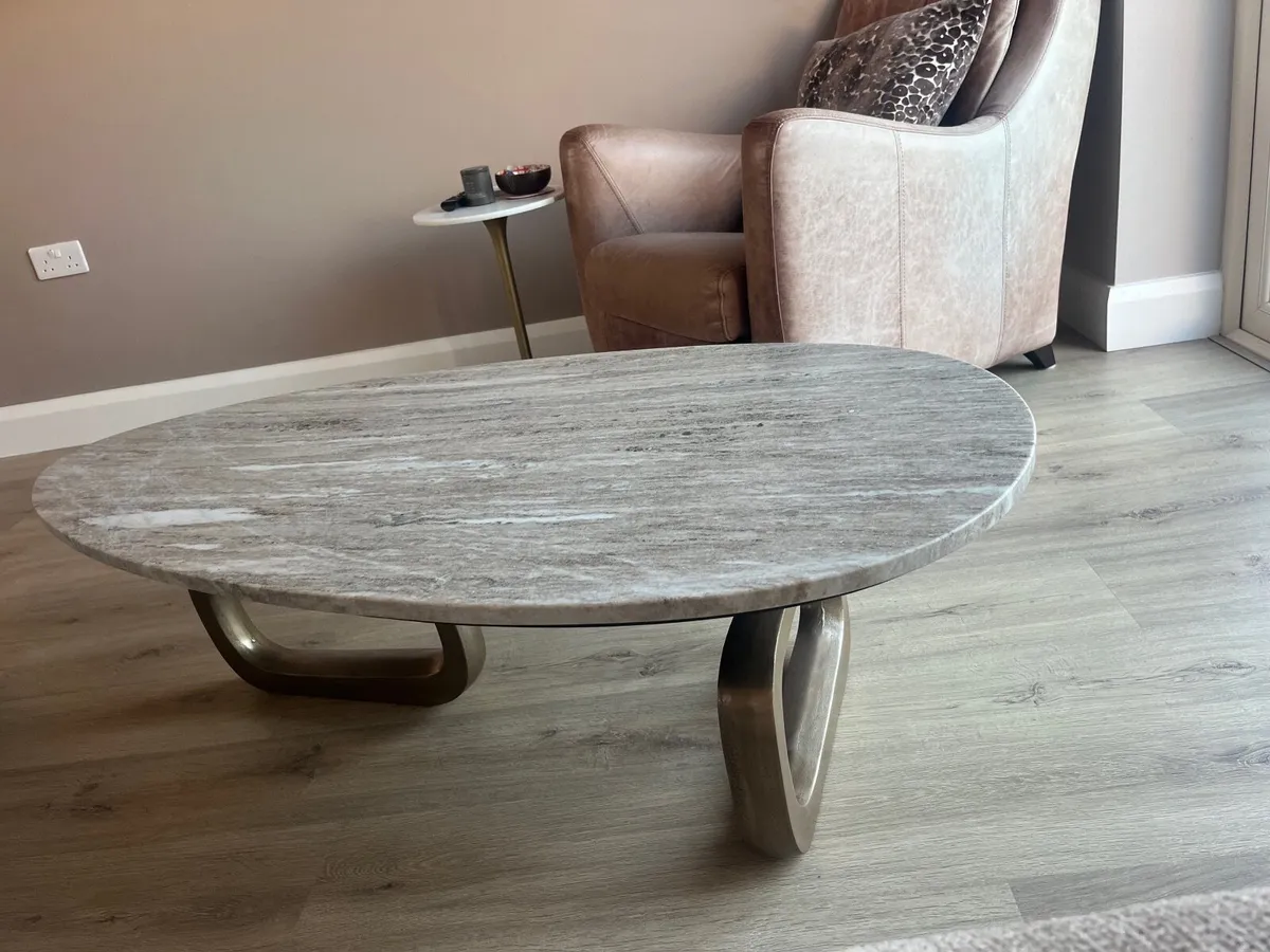 Bronze Marble Coffee Table - Image 1