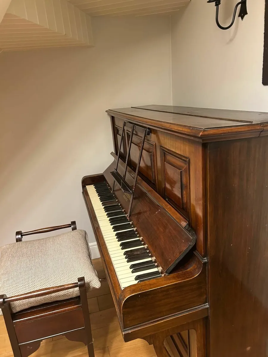 Mahogany Robinson and Co Halifax Piano - Image 1