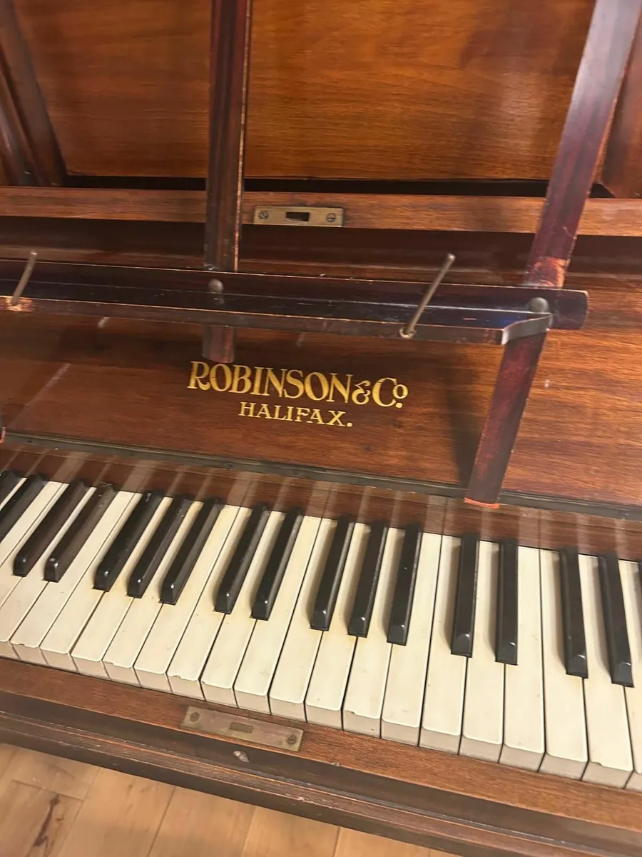 Mahogany Robinson and Co Halifax Piano - Image 2