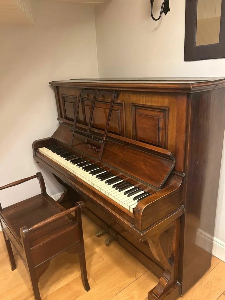 Mahogany Robinson and Co Halifax Piano - Image 3