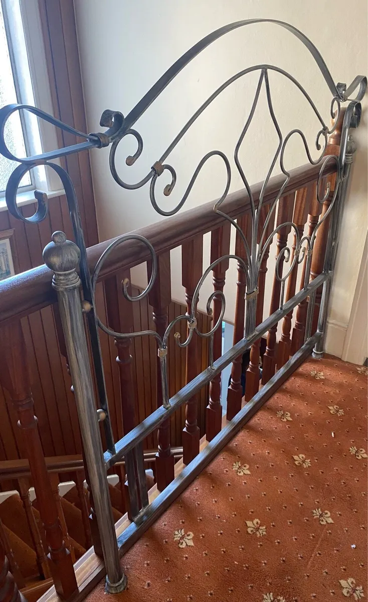 Vintage Metal Headboard - Image 1