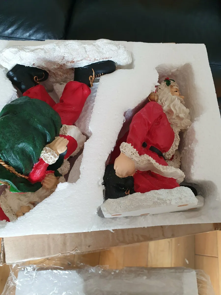 Two santa wine bottle holders - Image 3