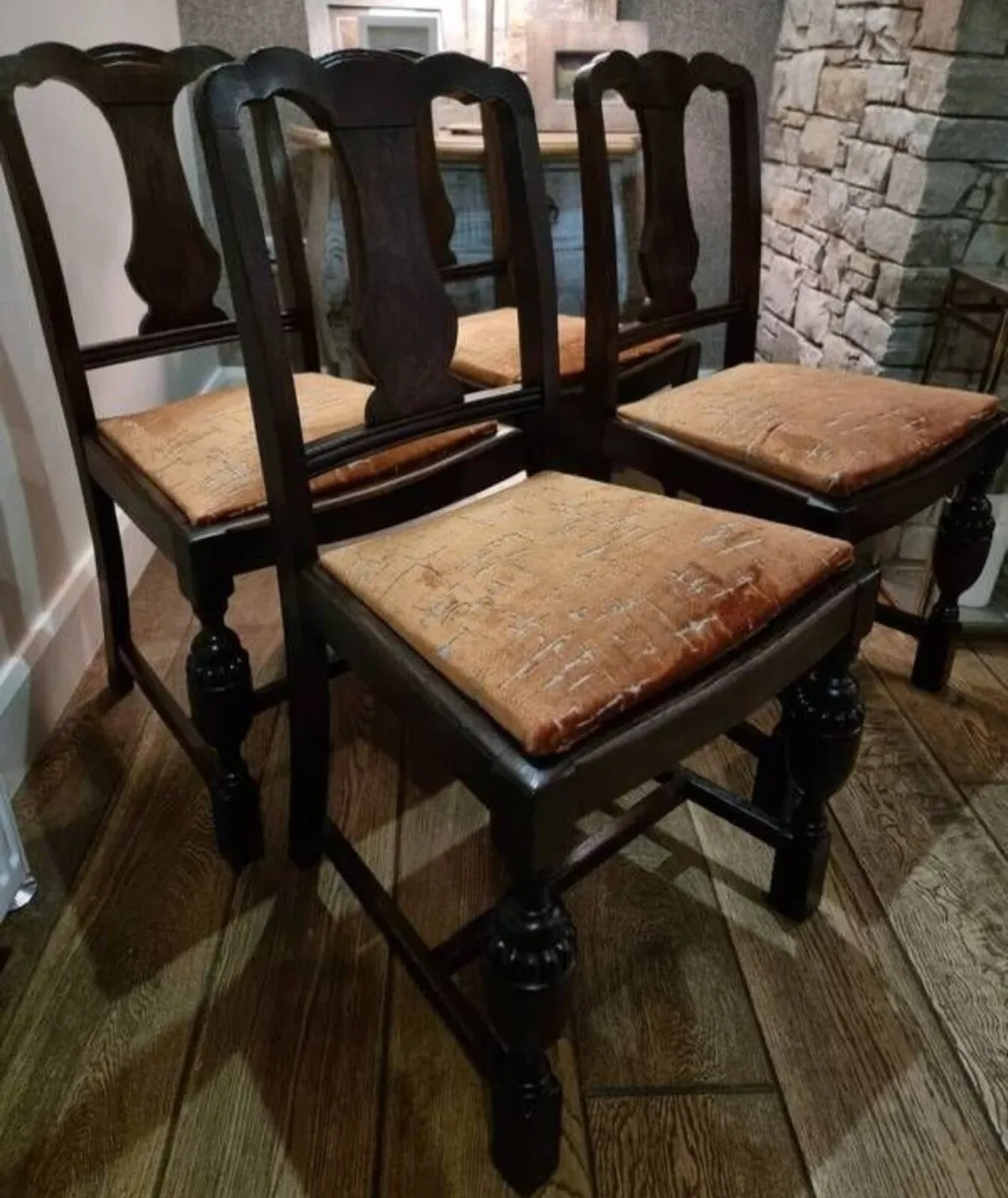 Beautiful Antique Teak Dinning Chairs...€295 - Image 1