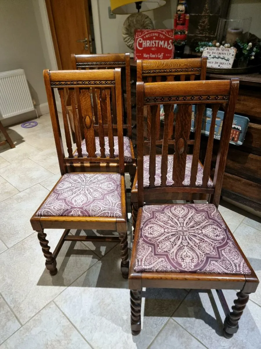 Antique Oak Dinning Chairs x 4...€320 - Image 3