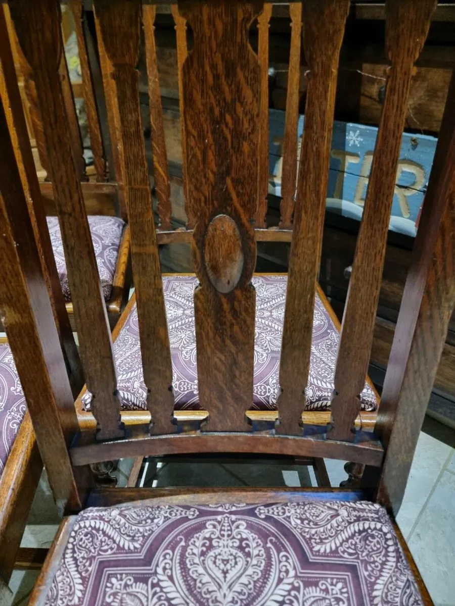 Antique Oak Dinning Chairs x 4...€320 - Image 4