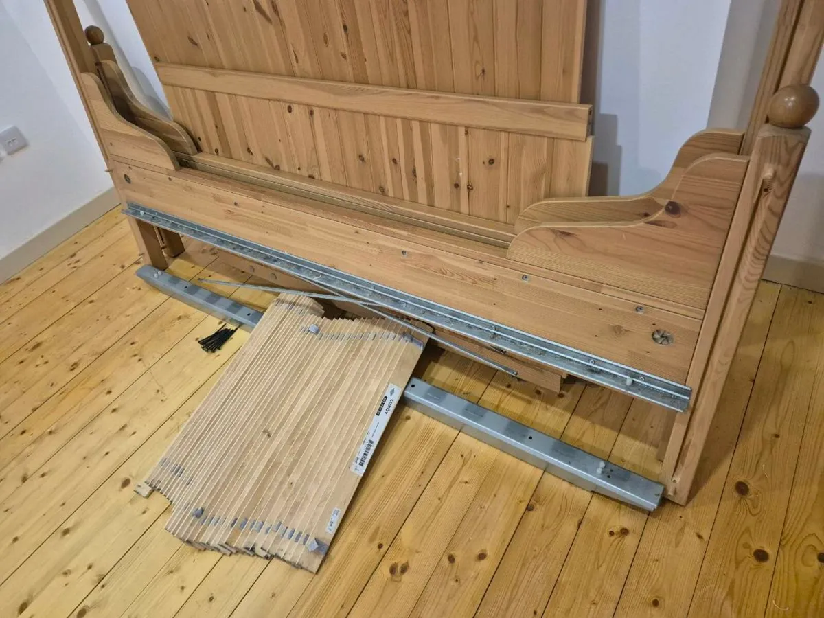Double bed frame and mattress - Image 4