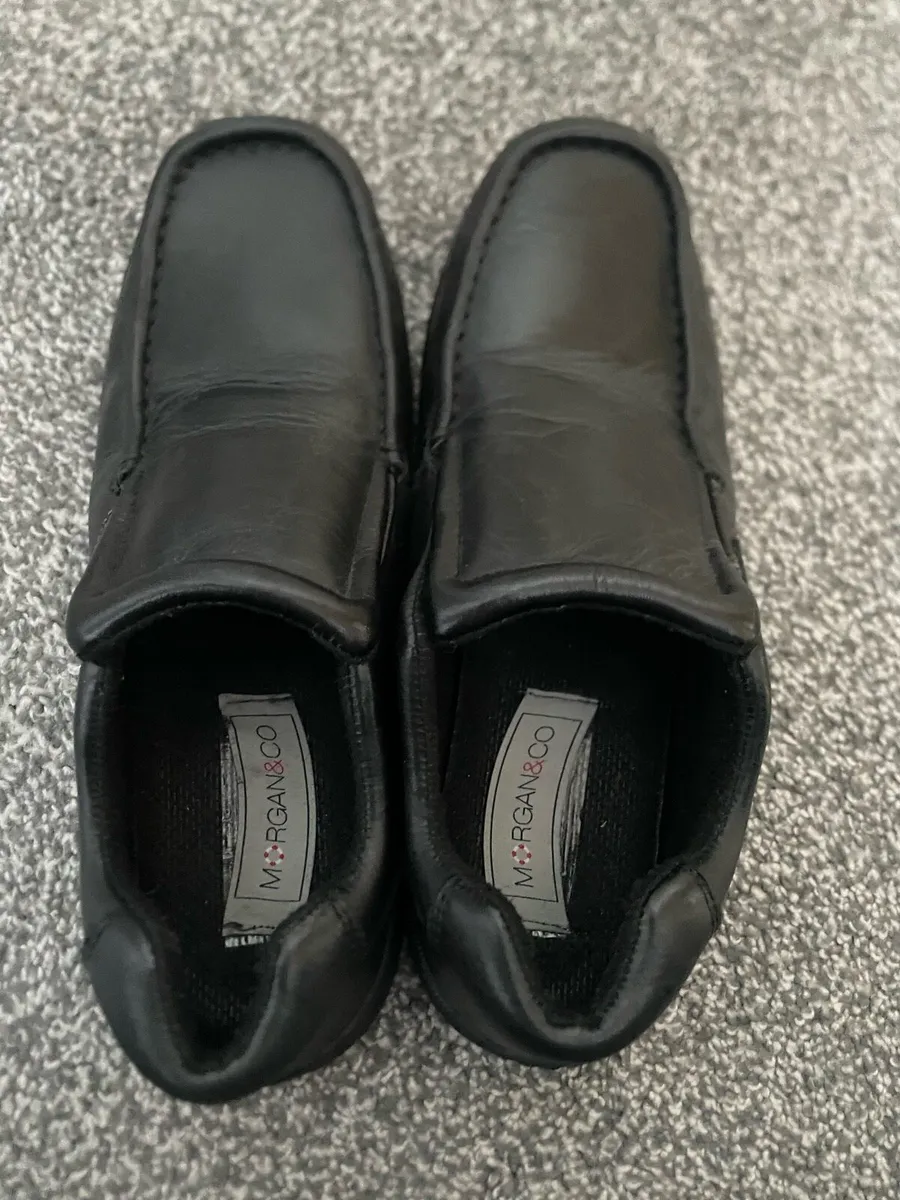 Morgan & Co Black Leather Slip On Shoes - Image 1