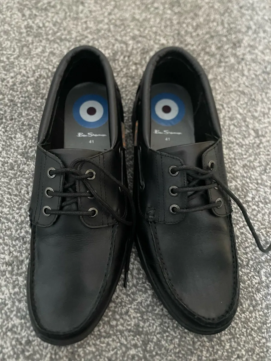 Ben Sherman Black Leather Shoes - Image 1
