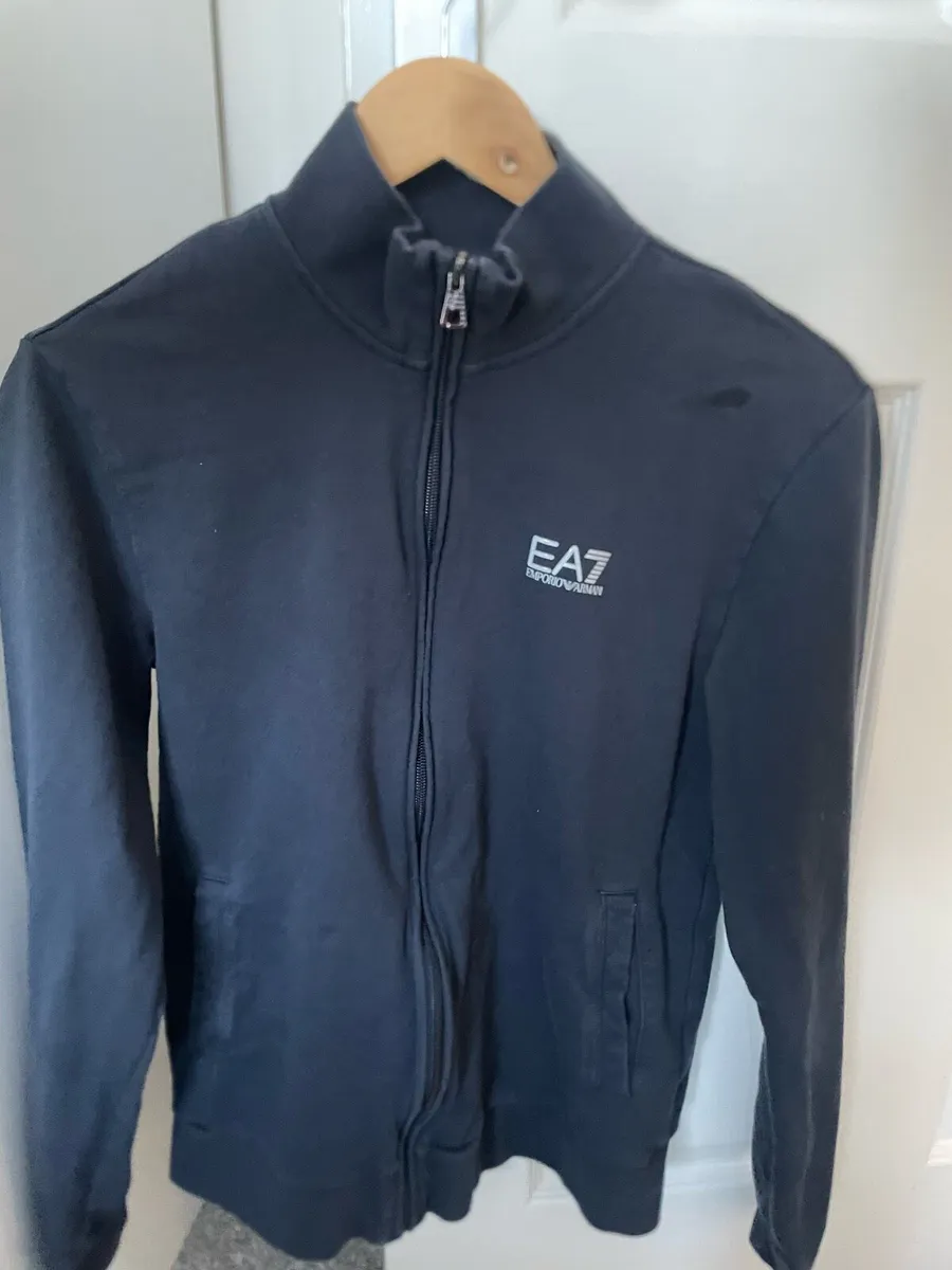 EA7 Emporio Armani Navy Tracksuit Top - Image 1