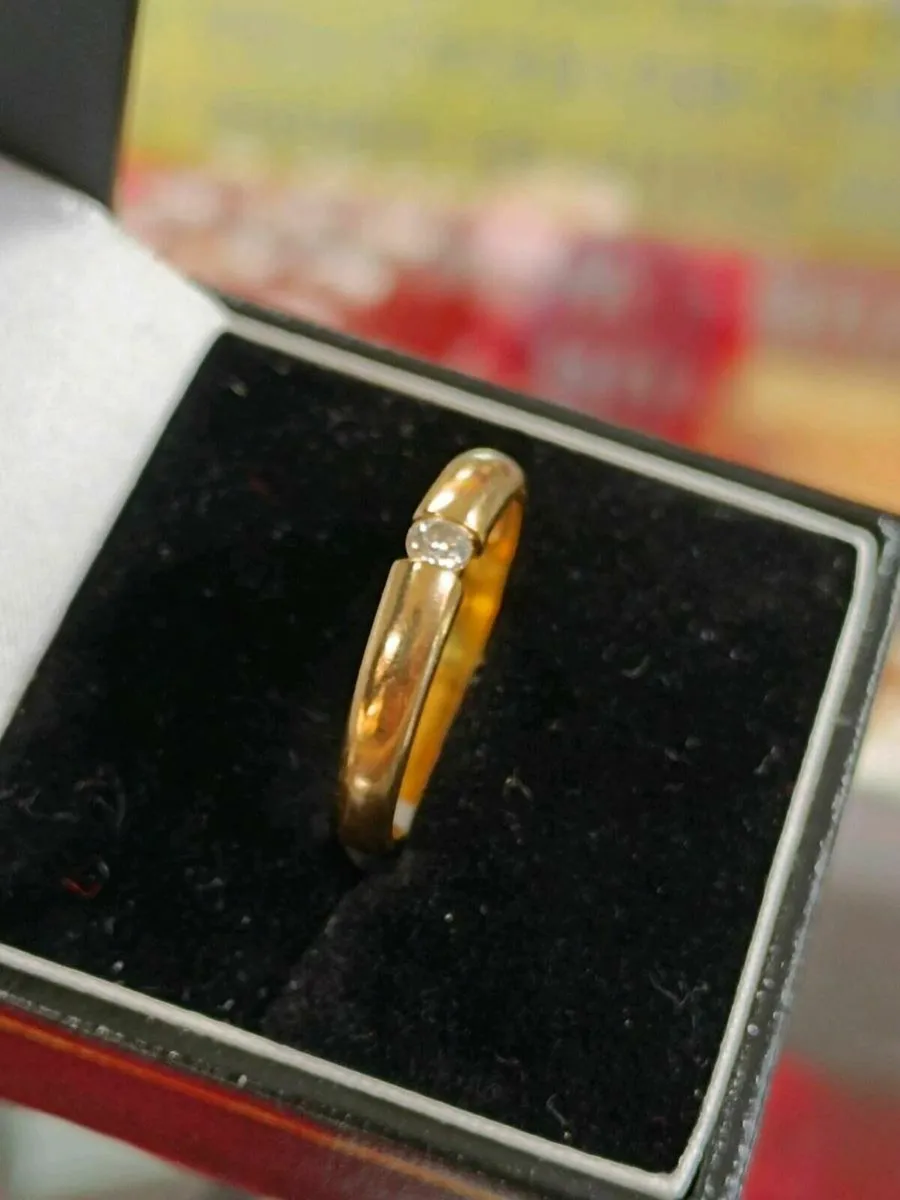 Eclipse Diamond Ring , 8k yellow gold - Image 2