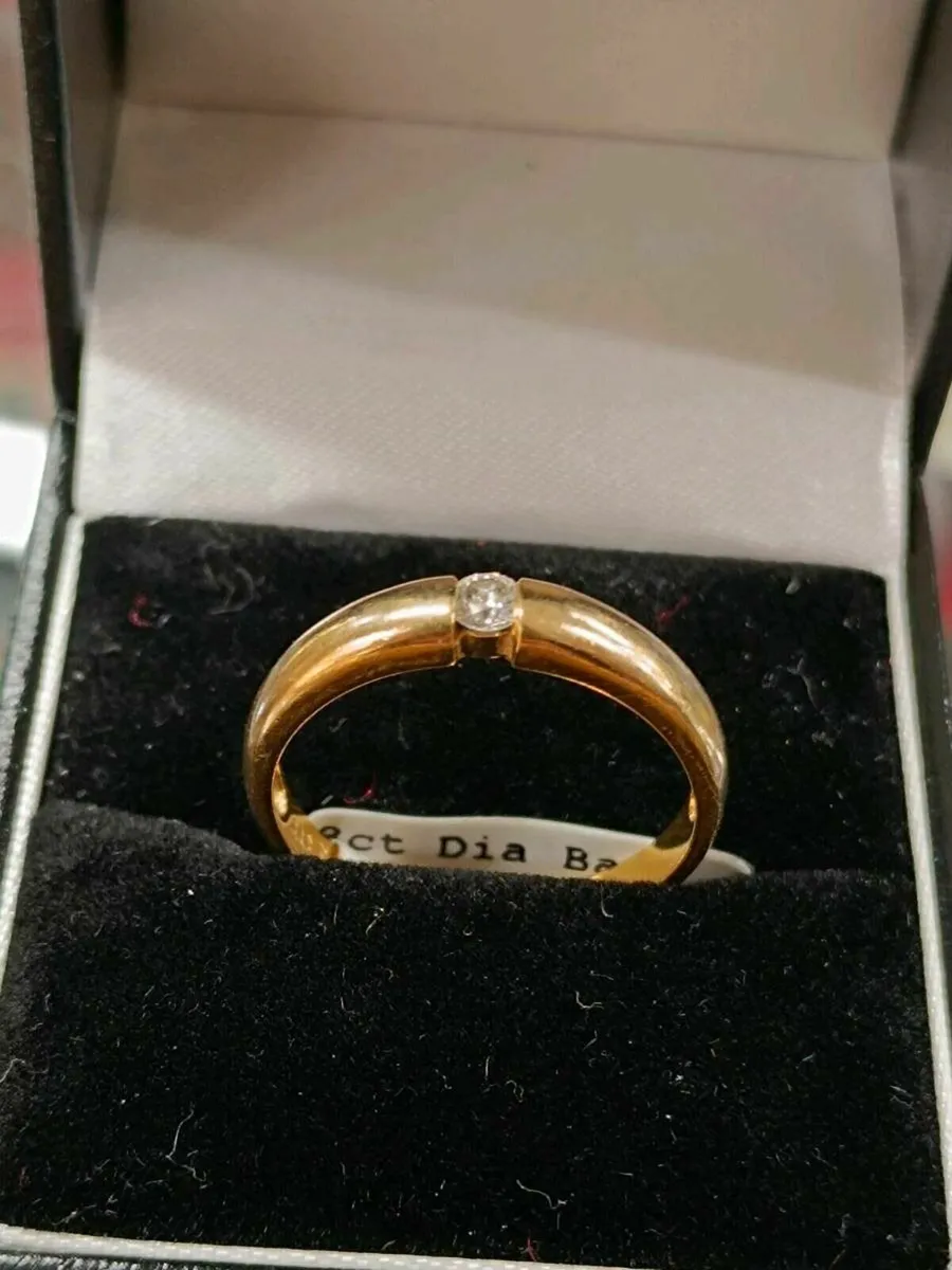 Eclipse Diamond Ring , 8k yellow gold - Image 3