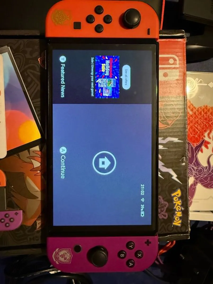 Switch Oled Pokemon Edition Console - Image 1