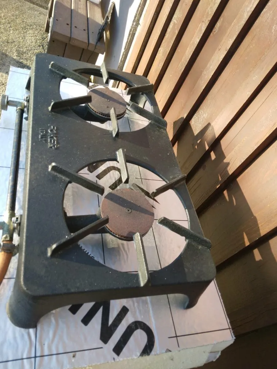 Foker Cast Iron Double Gas Burner - Image 1