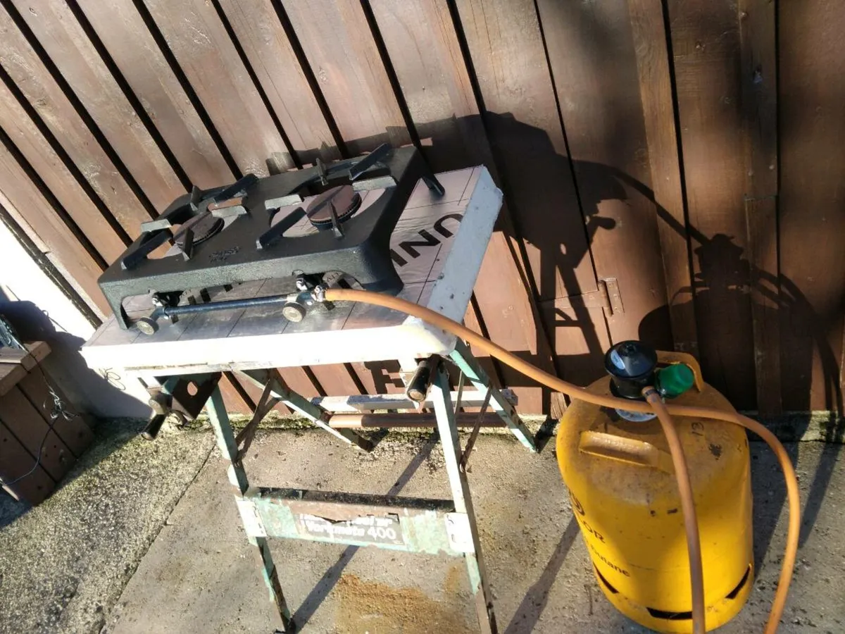 Foker Cast Iron Double Gas Burner - Image 4