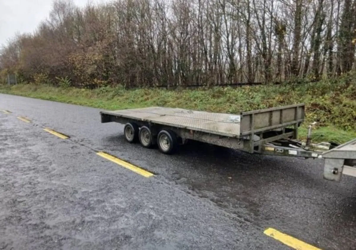 Ifor Williams 16ft6 Tri Axle Flat Bed Trailer - Image 1