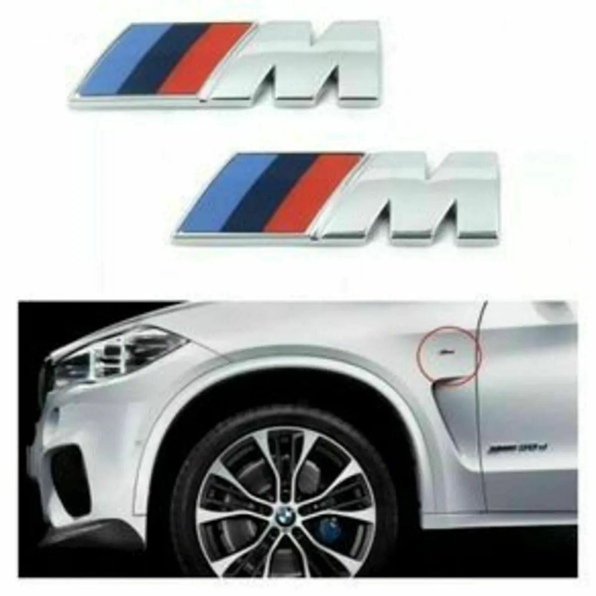 BMW M Sport  badges - FREE POST - Image 1