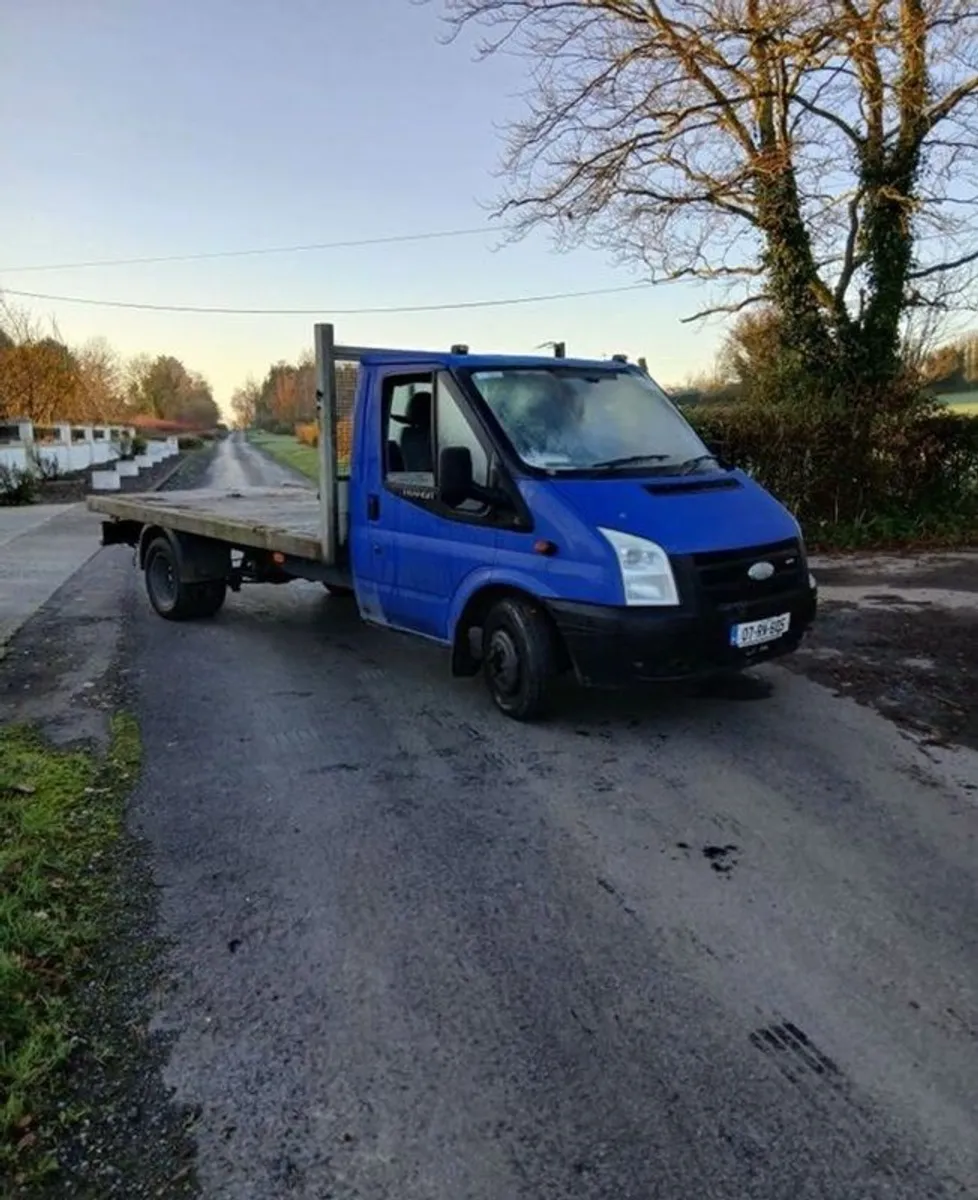 2007 Ford Transit Flatbed Engine Needs Attention - Image 1
