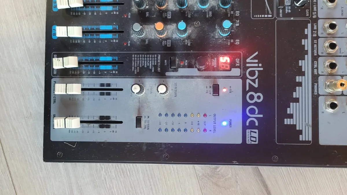 LD Systems VIBZ-8DC 8 Channel Mixer - Image 2