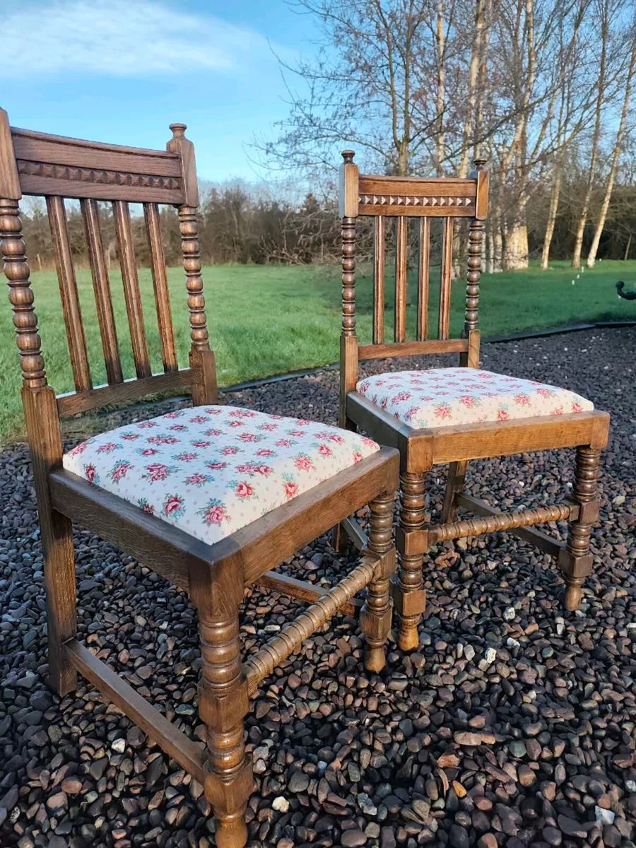 Antique dinings chairs - Image 1