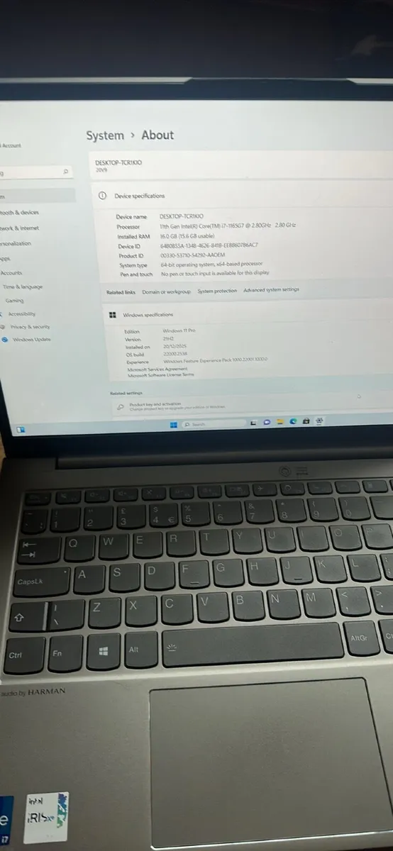 Lenovo thinkbook 13 S 11th gen 16 gb ram 256 ssd - Image 3
