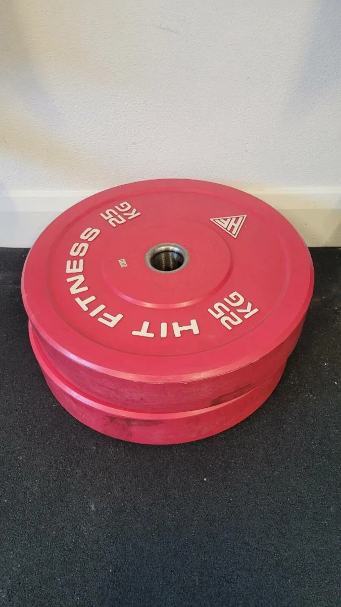 2 x 25kg bumper plates - Image 1