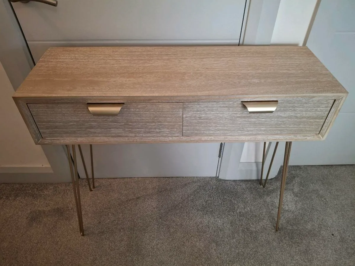 Vanity unit with 2 drawers - Image 1