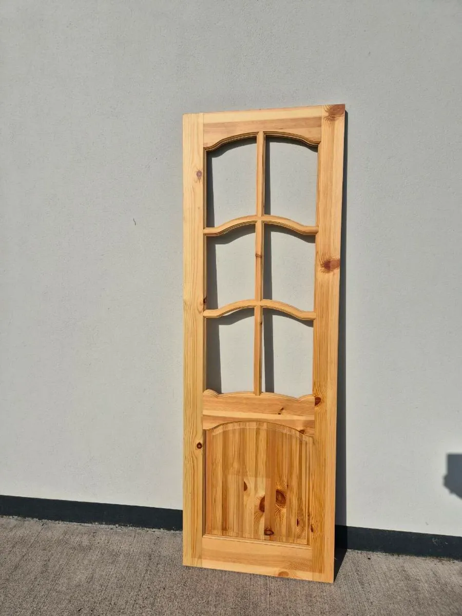 Red Deal glass doors 78x26" - Image 2