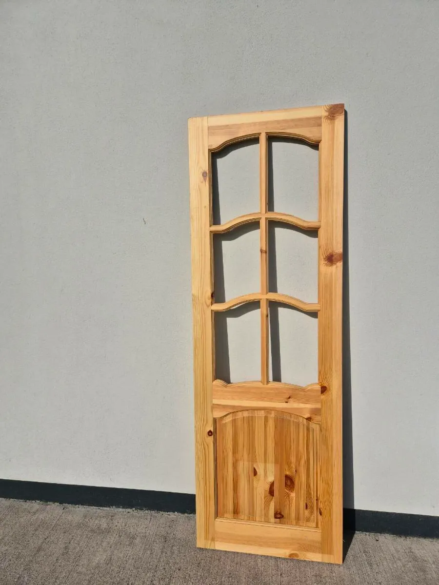 Red Deal glass doors 78x26" - Image 3